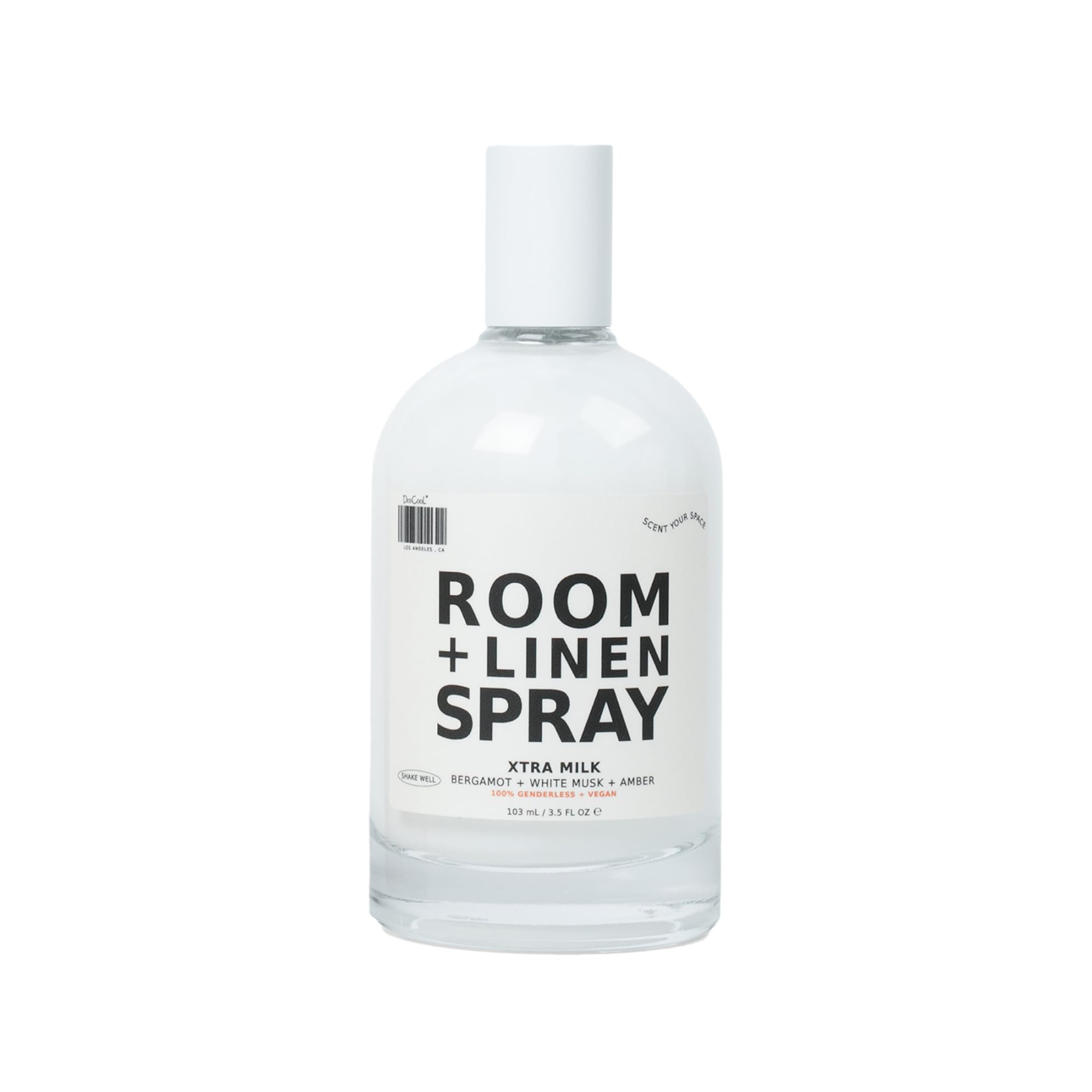DedCool Room + Linen Spray in Xtra Milk | Natural Fabric & Linen Spray | Non-Toxic, Essential Oil Infused | Freshens Home, Bedding, Couch, Closet & Bath | 3 fl oz