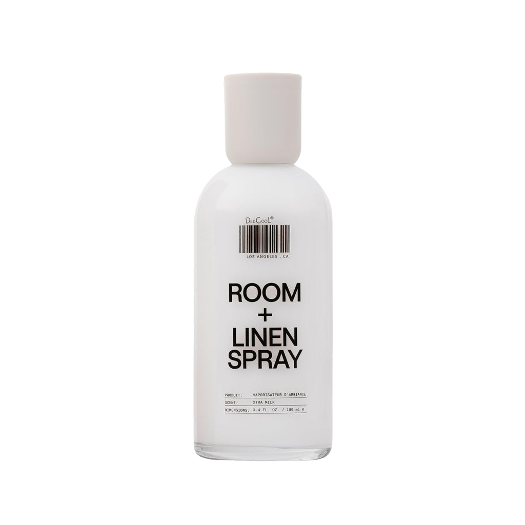 DedCool Room + Linen Spray in Xtra Milk | Natural Fabric & Linen Spray | Non-Toxic, Essential Oil Infused | Freshens Home, Bedding, Couch, Closet & Bath | 3 fl oz