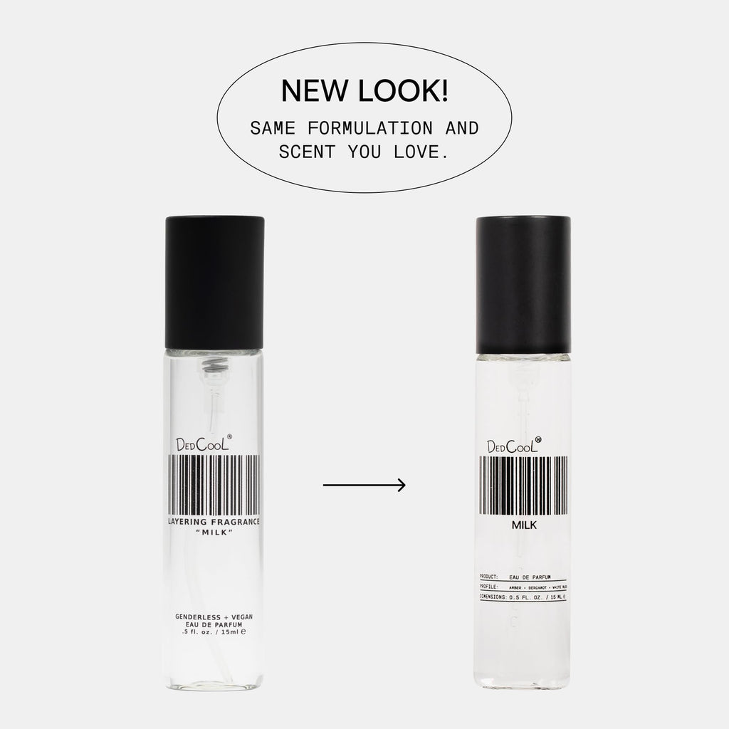 DedCool Eau de Parfum | Xtra Milk | Bergamot, White Musk & Amber | Clean Unisex Fragrance | Non-Toxic, Vegan | Travel Size Perfume, 15 mL