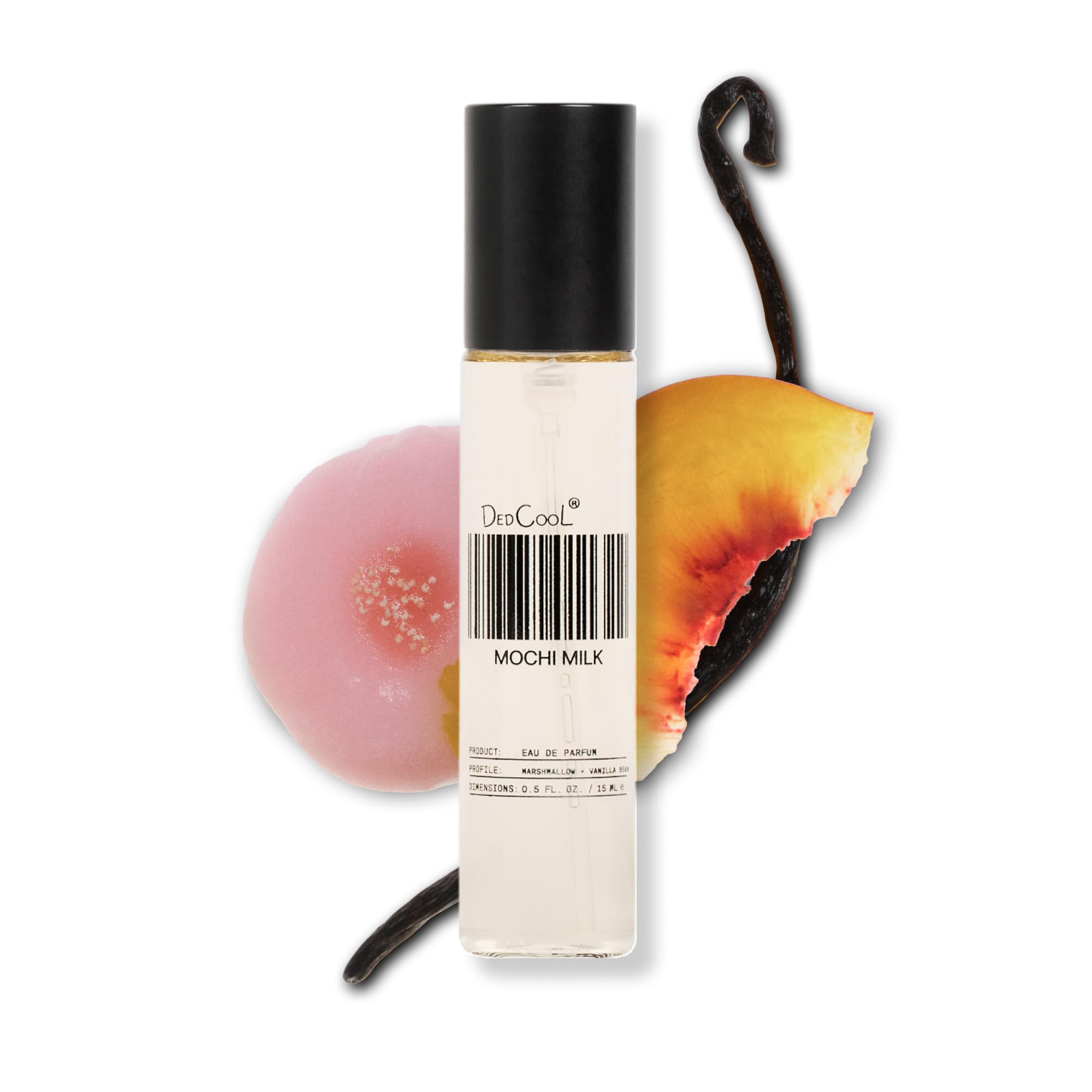 DedCool Eau de Parfum | Xtra Milk | Bergamot, White Musk & Amber | Clean Unisex Fragrance | Non-Toxic, Vegan | Travel Size Perfume, 15 mL