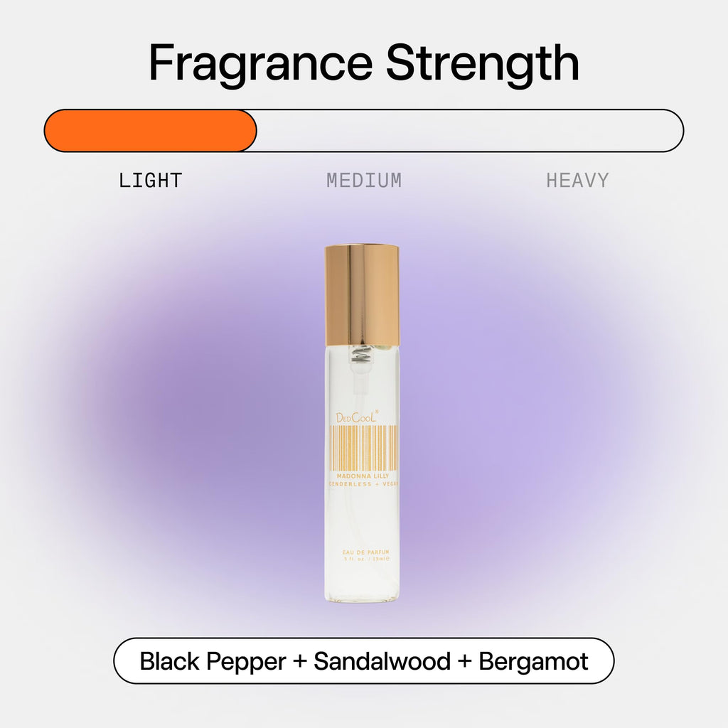 DedCool Eau de Parfum | Xtra Milk | Bergamot, White Musk & Amber | Clean Unisex Fragrance | Non-Toxic, Vegan | Travel Size Perfume, 15 mL