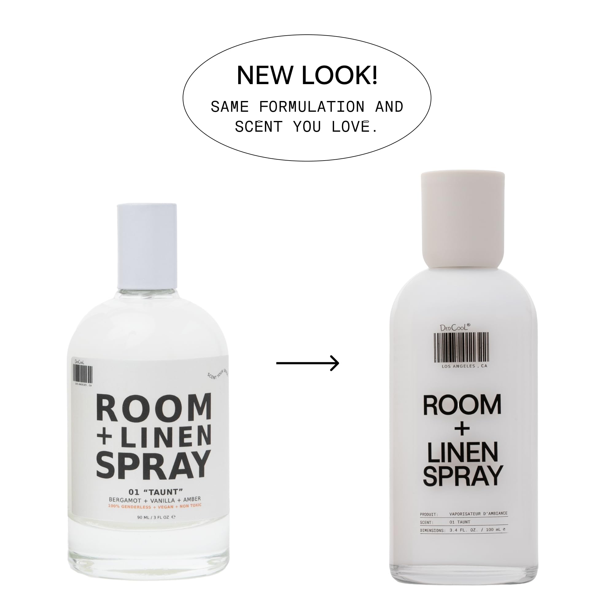 DedCool Room + Linen Spray in Xtra Milk | Natural Fabric & Linen Spray | Non-Toxic, Essential Oil Infused | Freshens Home, Bedding, Couch, Closet & Bath | 3 fl oz