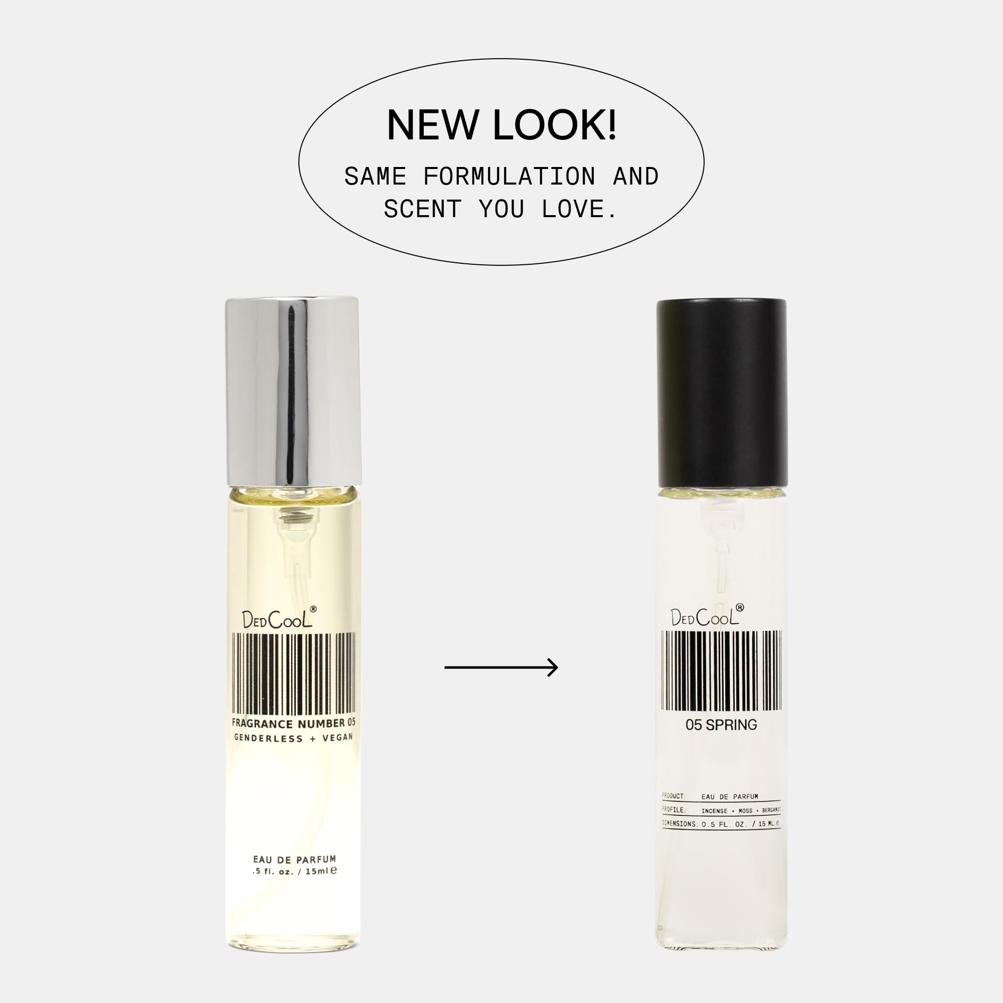 DedCool Eau de Parfum | Xtra Milk | Bergamot, White Musk & Amber | Clean Unisex Fragrance | Non-Toxic, Vegan | Travel Size Perfume, 15 mL