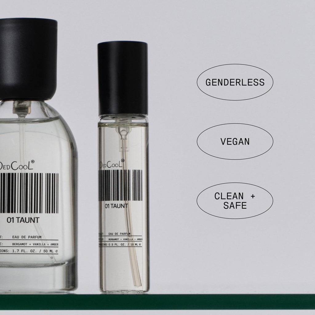 DedCool Eau de Parfum | Xtra Milk | Bergamot, White Musk & Amber | Clean Unisex Fragrance | Non-Toxic, Vegan | Travel Size Perfume, 15 mL