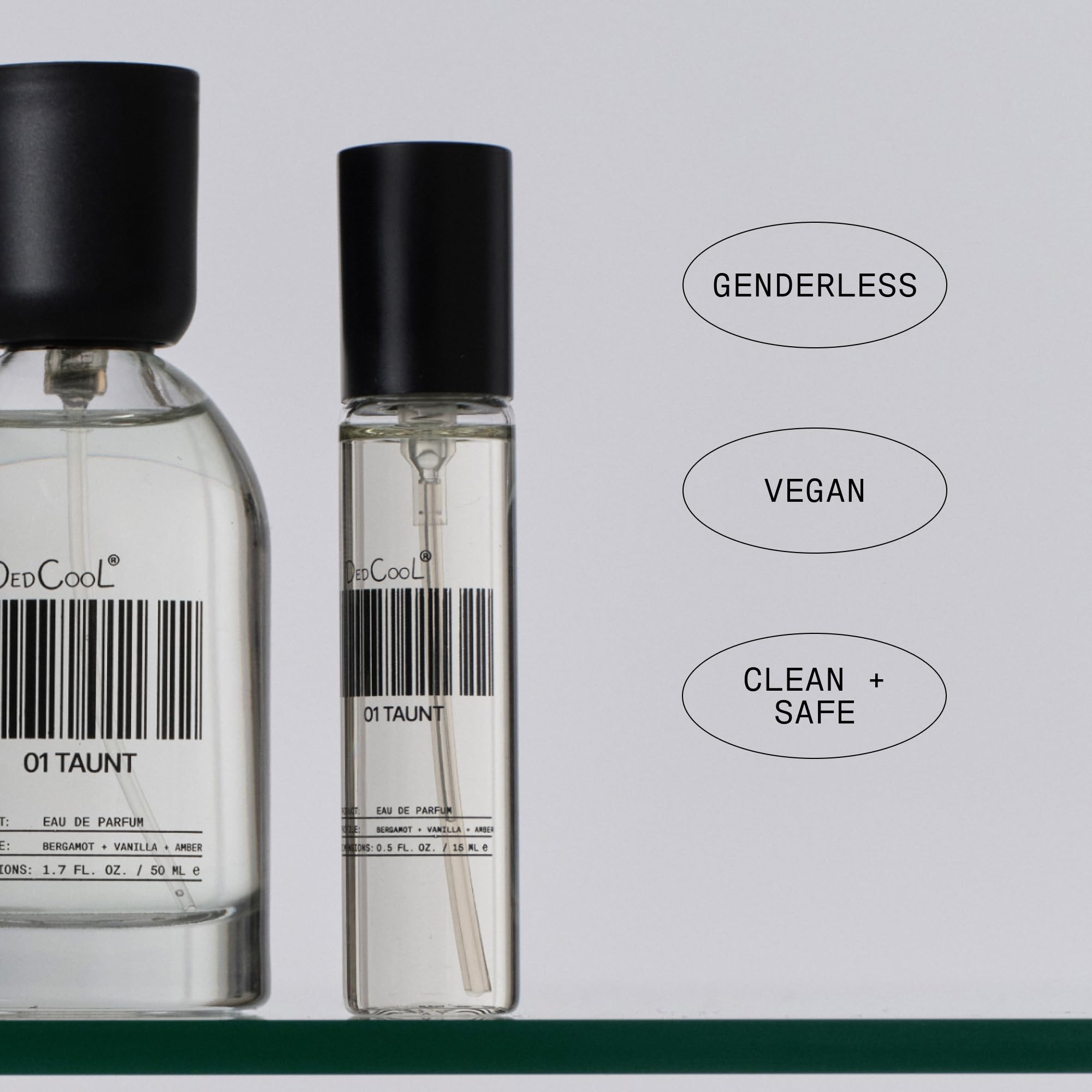 DedCool Eau de Parfum | Xtra Milk | Bergamot, White Musk & Amber | Clean Unisex Fragrance | Non-Toxic, Vegan | Travel Size Perfume, 15 mL