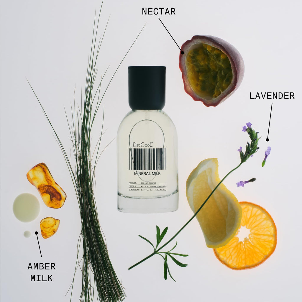 DedCool Eau de Parfum | Xtra Milk | Bergamot, White Musk & Amber | Clean Unisex Fragrance | Non-Toxic, Vegan | Travel Size Perfume, 15 mL