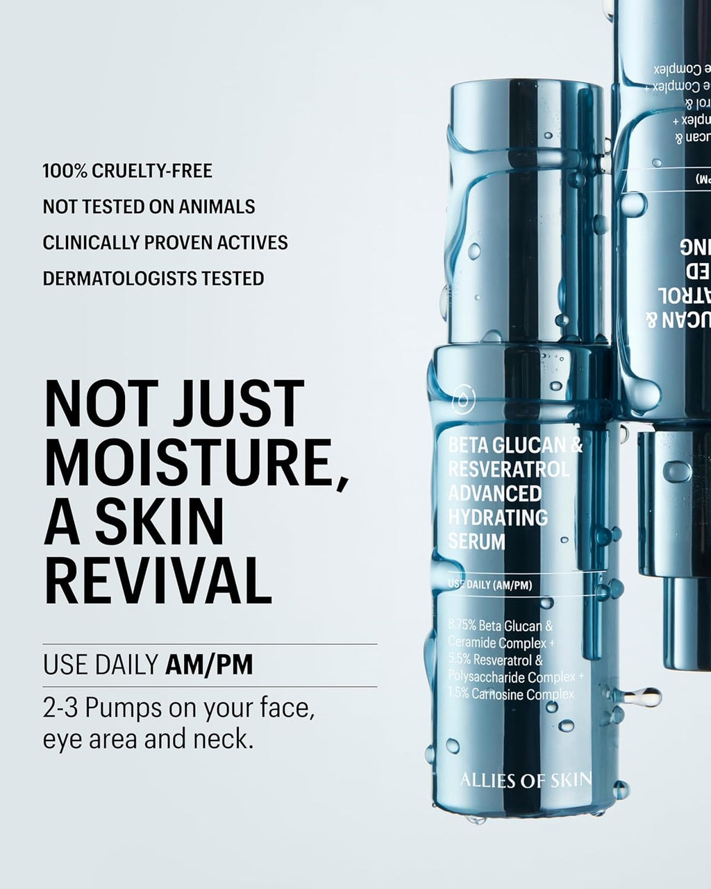 Allies of Skin Beta Glucan & Resveratrol Hydrating Serum