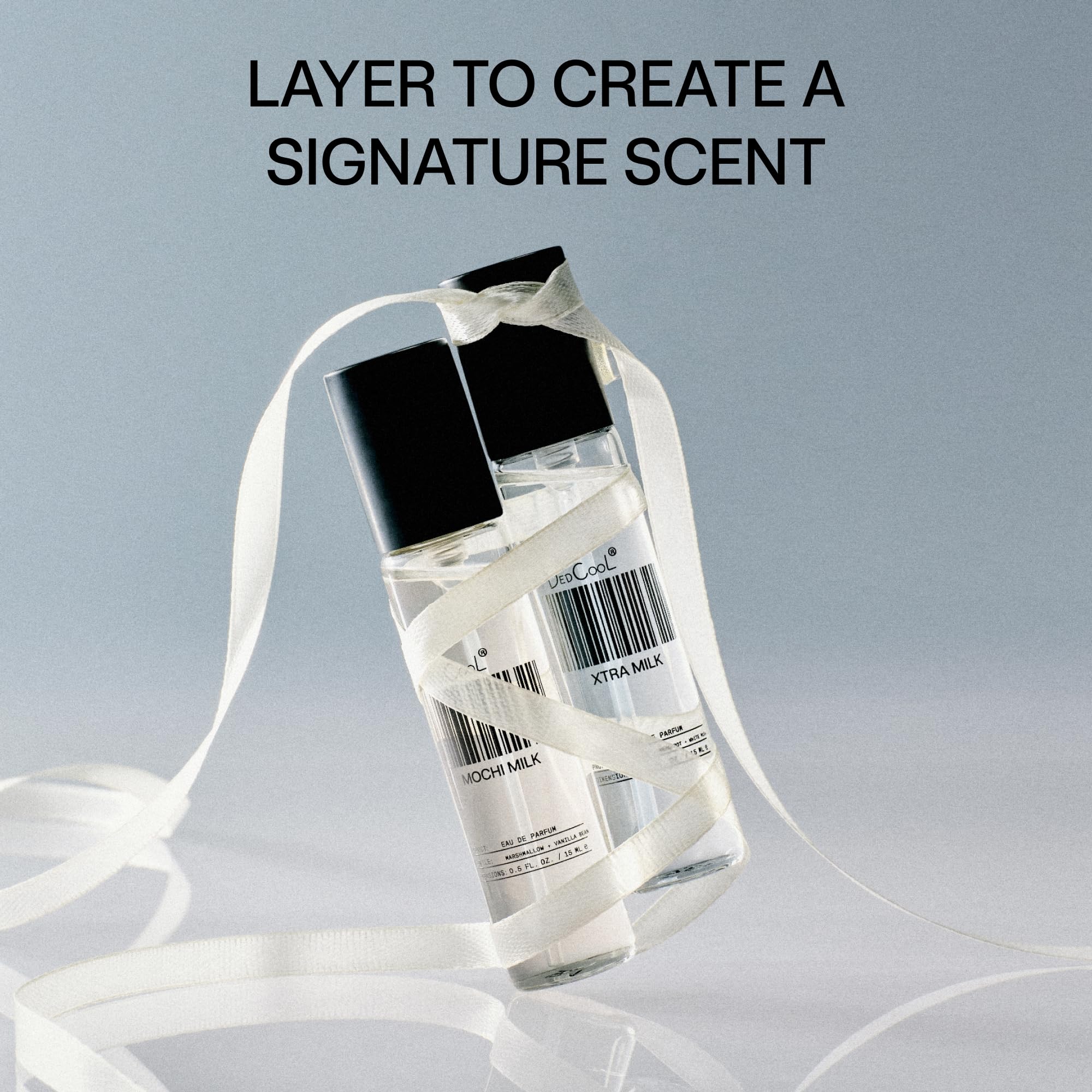 DedCool Eau de Parfum | Xtra Milk | Bergamot, White Musk & Amber | Clean Unisex Fragrance | Non-Toxic, Vegan | Travel Size Perfume, 15 mL